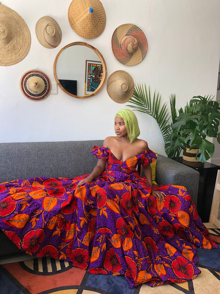 Purple Hibiscus Maxi (14 woring days)