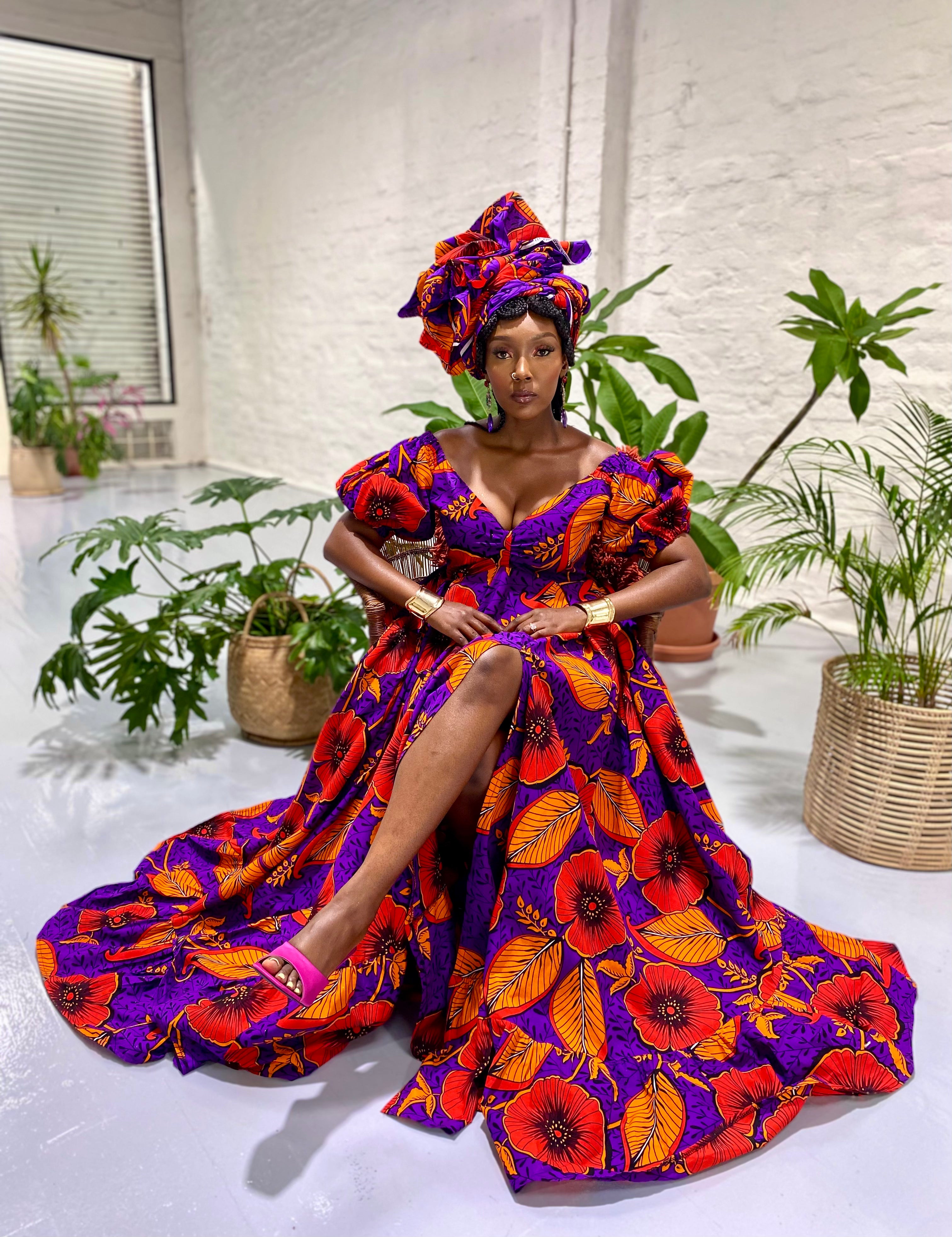 Purple Hibiscus Maxi (14 woring days)