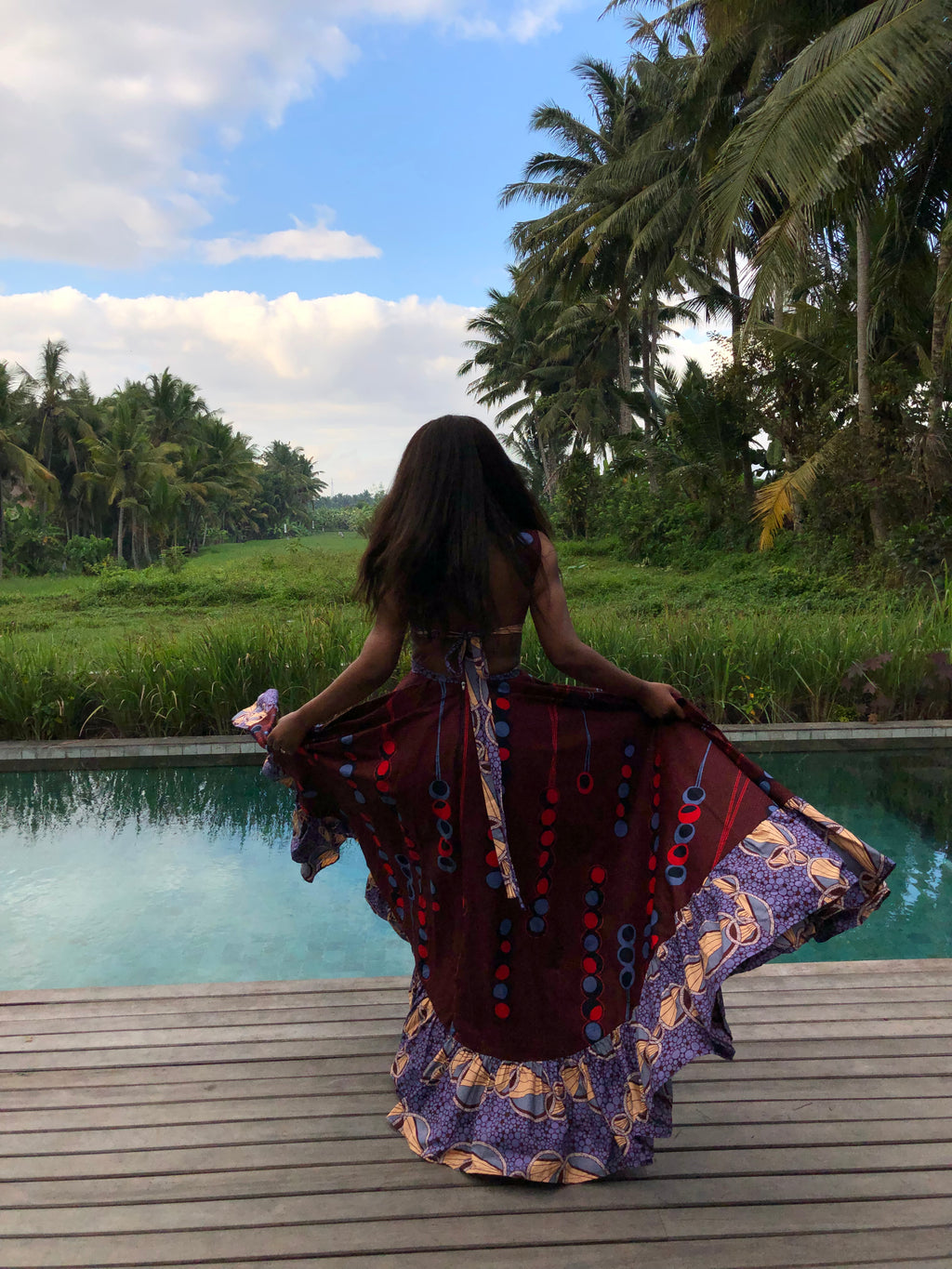 Bali backless Dress (14 Working Days) (Frill differs with each dress)