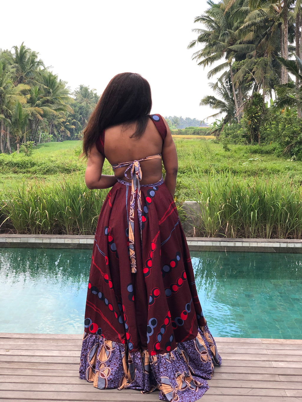 Bali backless Dress (14 Working Days) (Frill differs with each dress)