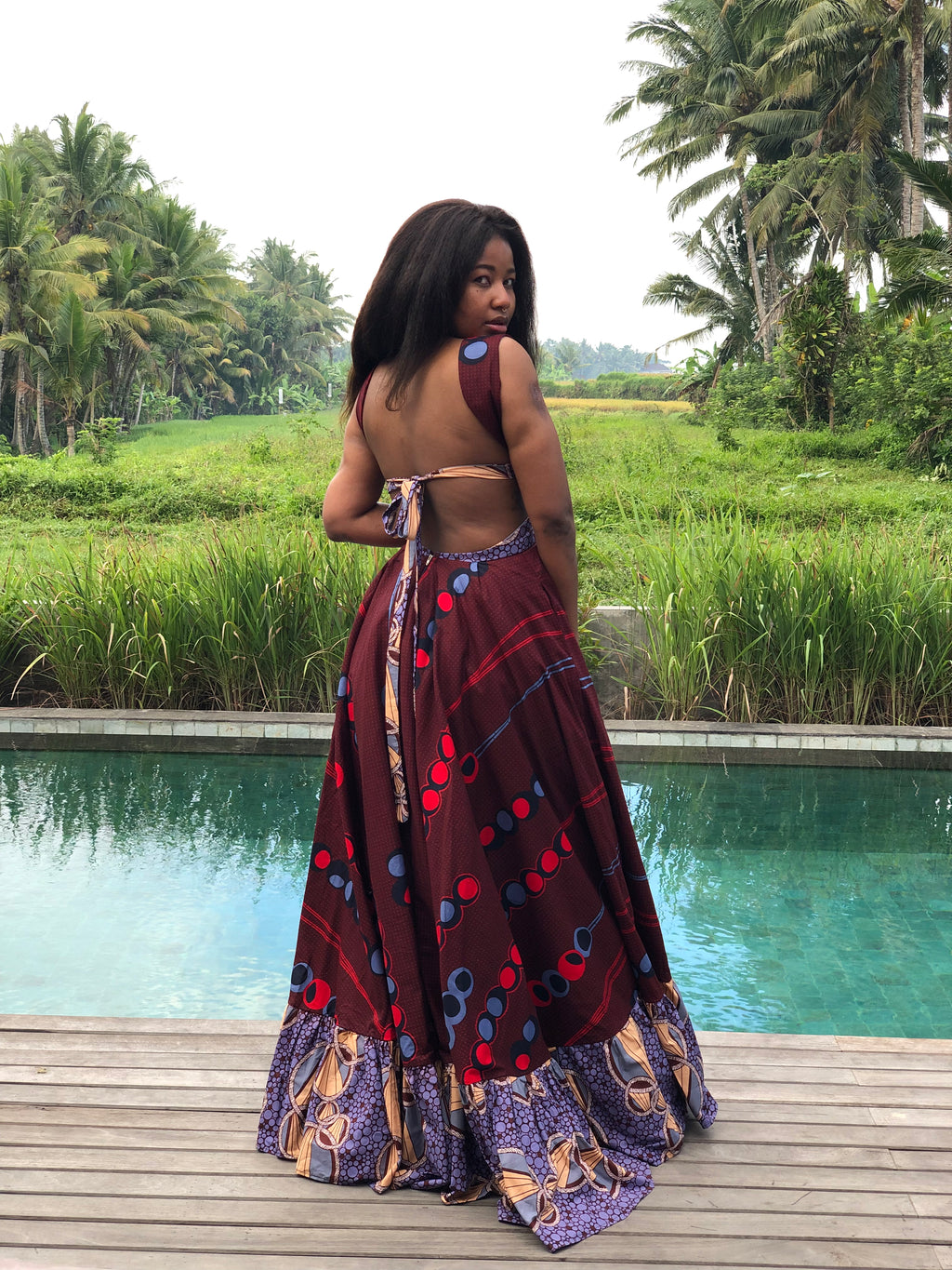 Bali backless Dress (14 Working Days) (Frill differs with each dress)