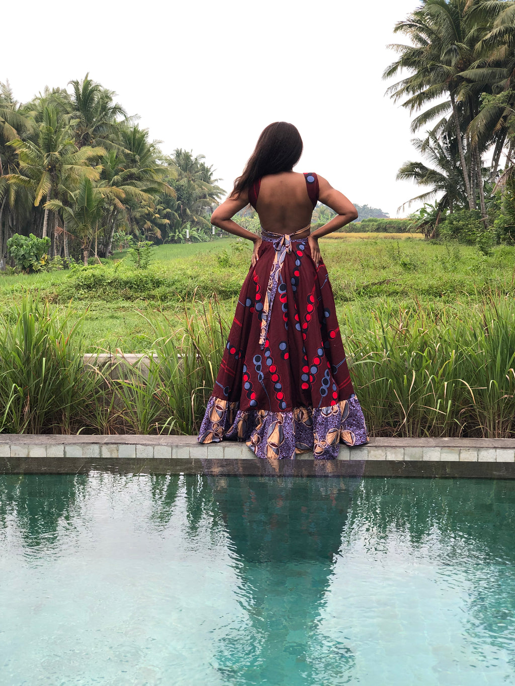 Bali backless Dress (14 Working Days) (Frill differs with each dress)