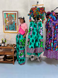 Ubud Pants | African Print Wide-Leg Cargo Pants