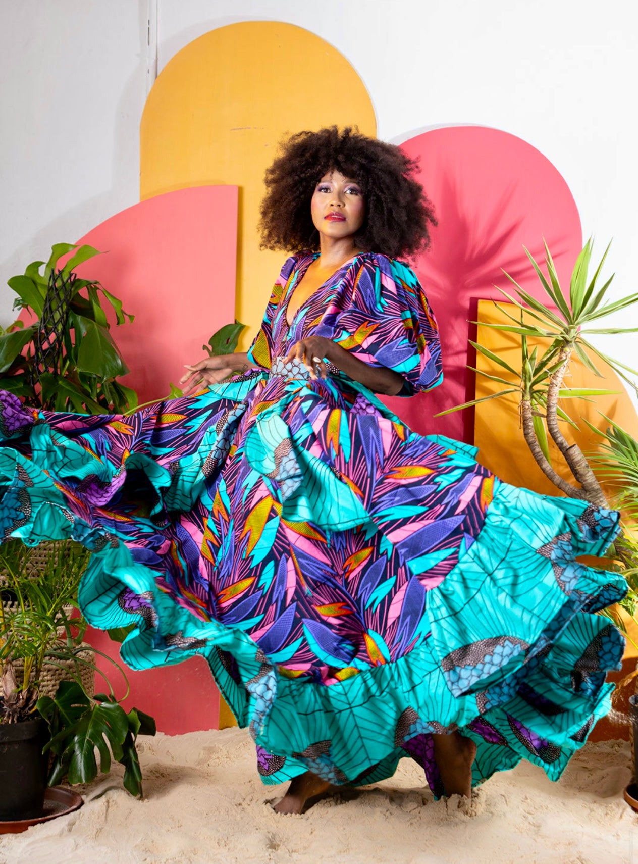 Ife Dress (14 Working Days) (Frill differs with each dress.)