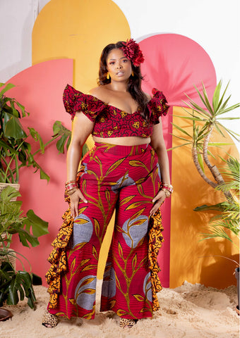 Mombasa Frill Pants (14 working days) yellow frill differs slightly